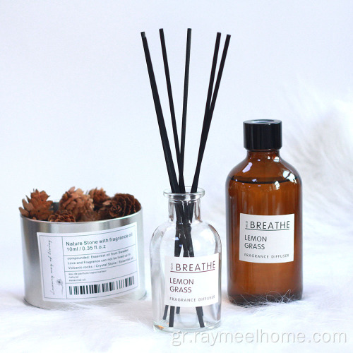 Οικονομικά φιλικά στο Ecense Aroma Reed Diffuser σε γυάλινο μπουκάλι